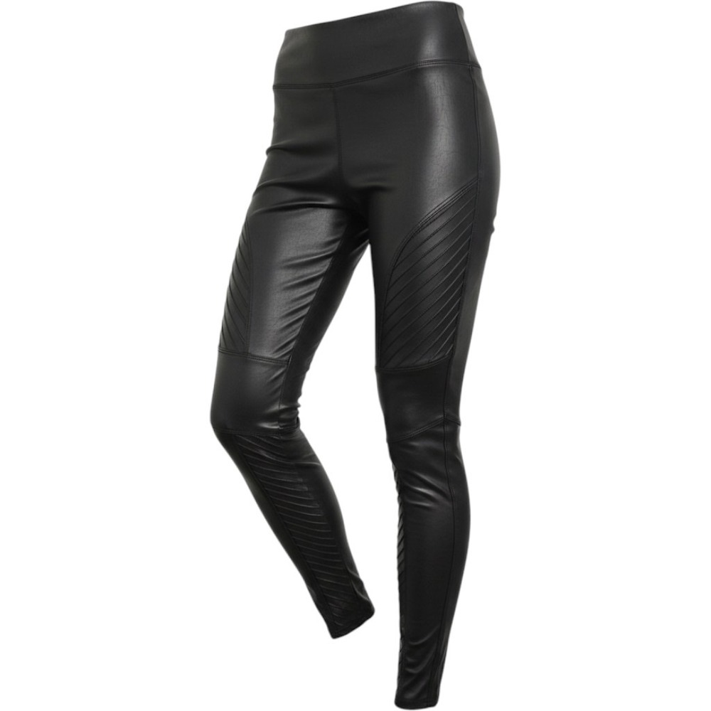 Spanx Faux Leather Moto Leggings Very Black High Waisted Small S/P 20114R